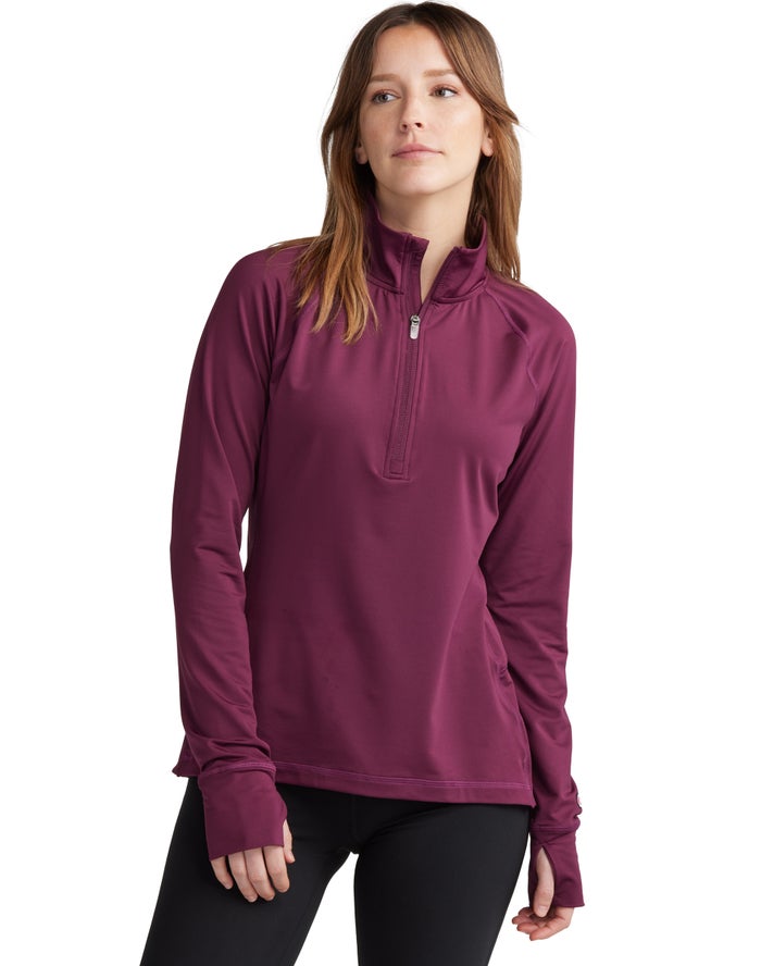 Sudadera Champion Mujer - Absolute 1/2 Zip Mock Neck ( Moradas Oscuro ) 5476309-ND